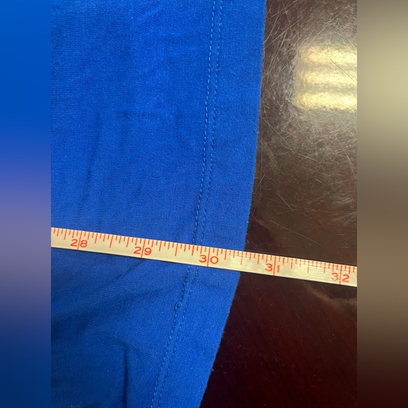 Ruby Ribbon L Long Sleeve Royal Blue Knit Top Slimming - Picture 9 of 9